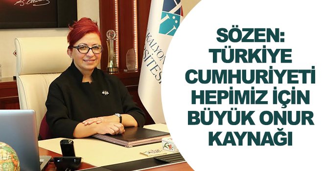 Edibe Sözen'in 29 Ekim mesajı