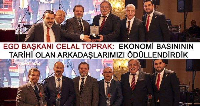 Ekonomi Gazetecileri Derneği’den Gazeteci Çiçek'e plaket