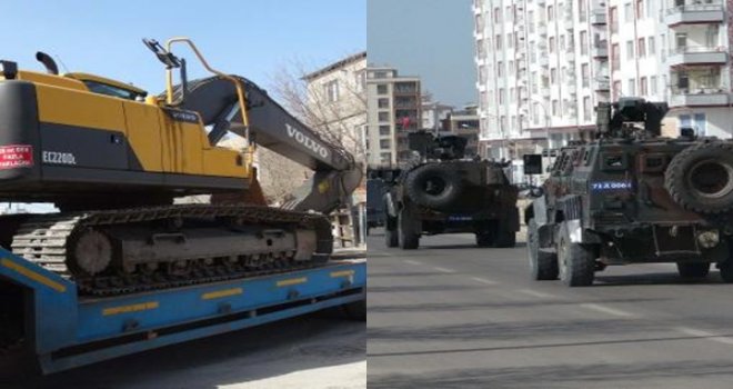 El Bab'a, askeri araç ve iş makinesi gönderildi