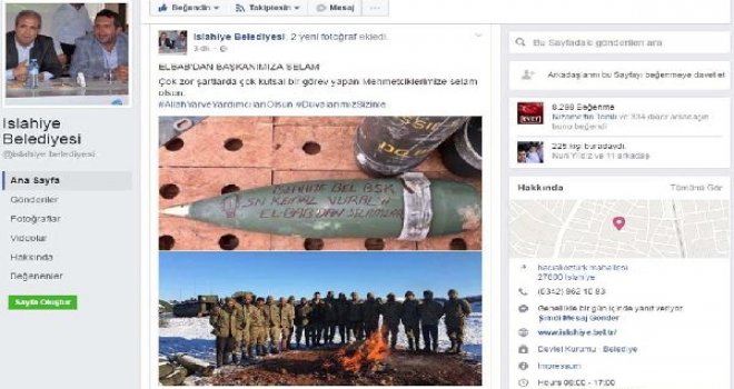 El-Bab’dan, belediye başkanına top mermisiyle selam 