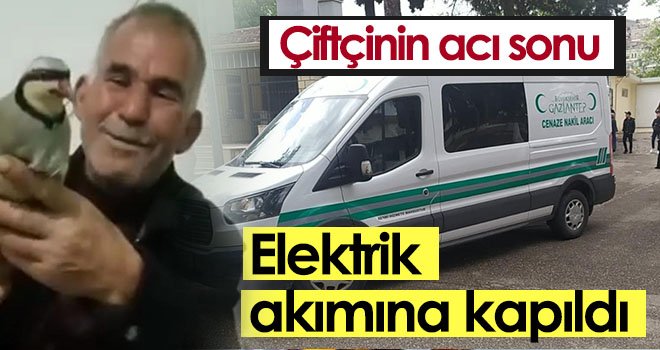 Elektrik akımına kapılan çiftçi hayatını kaybetti