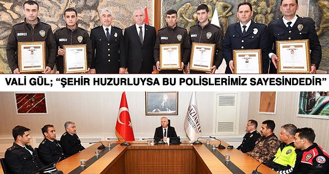 Emniyet mensuplarından Vali Gül’e ziyaret