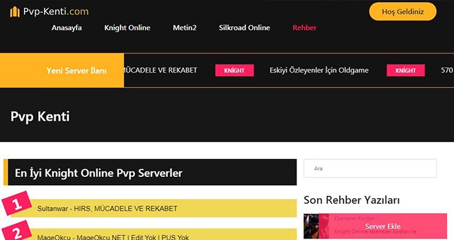 En Kaliteli Pvp Serverler Nasıl Bulunur?