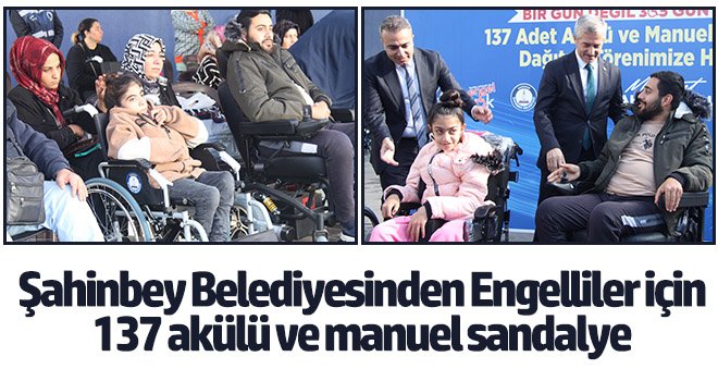 Engelliler için 137 akülü ve manuel sandalye