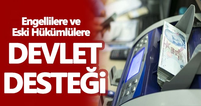 Engellilere ve eski hükümlülere hibe desteği