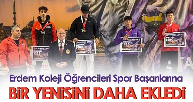 Erdem Koleji Öğrencileri Spor Başarılarına Bir Yenisini Daha Ekledi