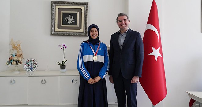 Erdemli öğrencinin spor başarısı