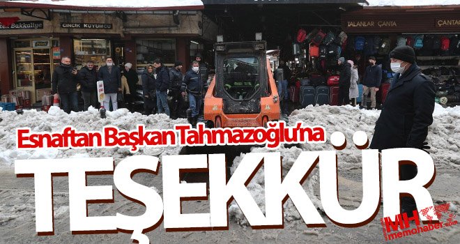 Esnaftan Başkan Tahmazoğlu’na teşekkür