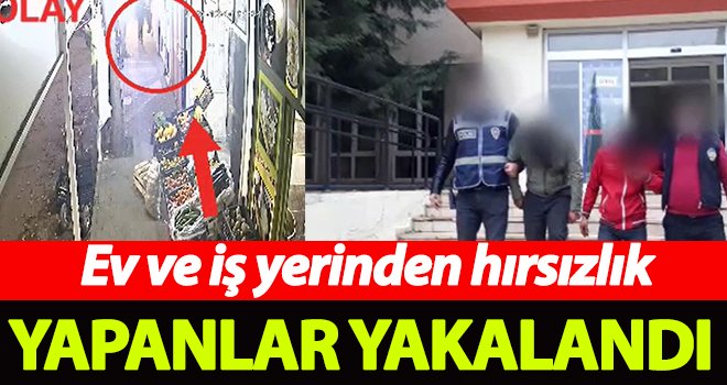 Ev ve iş yerinden hırsızlık yapan 5 şüpheli yakalandı