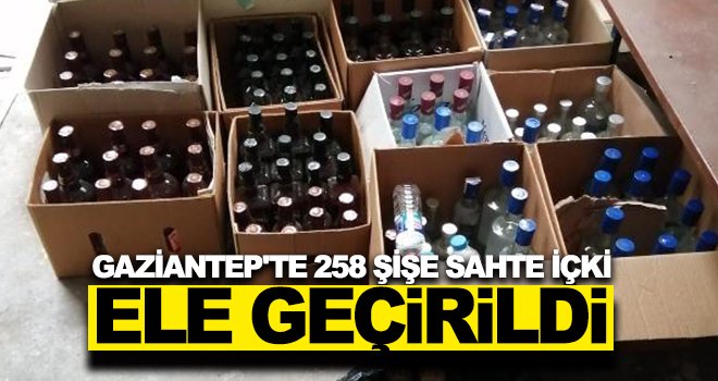 Evde sahte içki yapımına baskın: 1 gözaltı