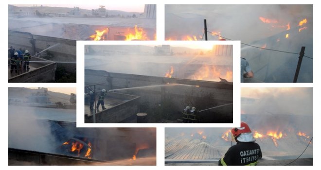 Yangın söndürülemiyor, itfaiyenin müdahalesi sürüyor