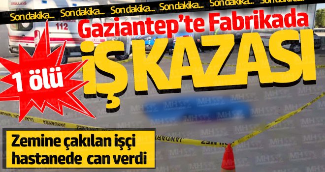 Fabrikanın çatısından düşen işçi hayatını kaybetti