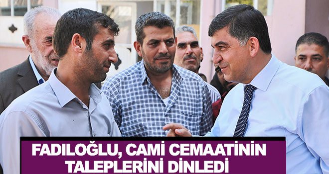 Fadıloğlu, camideki sıkıntılı alanları yerinde inceledi