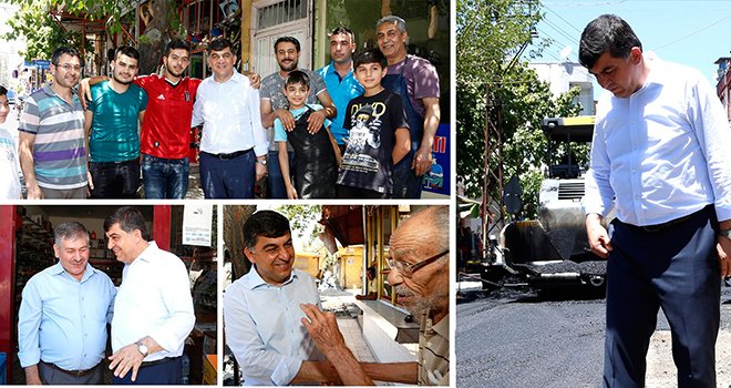 Fadıloğlu, esnafı ziyaret etti ardından çalışmaları inceledi