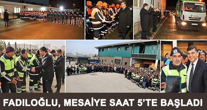 Fadıloğlu, güne personel ziyaretiyle başladı