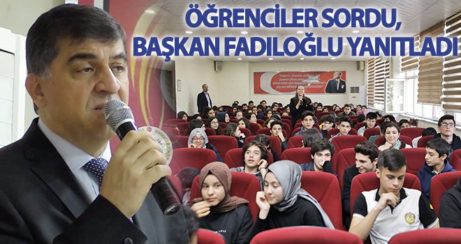 Fadıloğlu, öğrencilere kendi deneyimlerinden örnekler verdi 