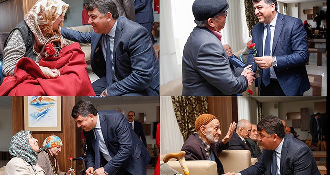 Fadıloğlu yaşlılarla yakından ilgilendi