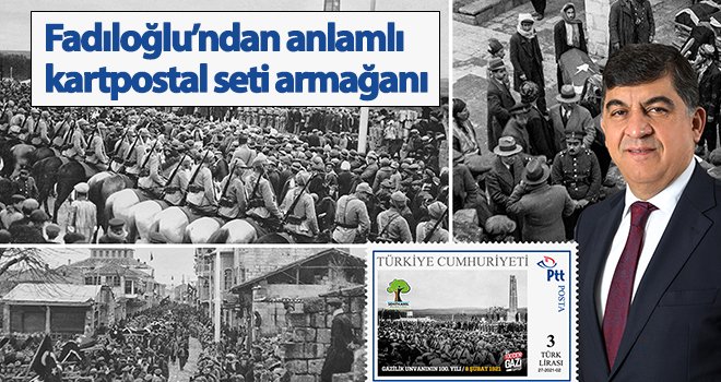 Fadıloğlu’ndan anlamlı kartpostal seti armağanı