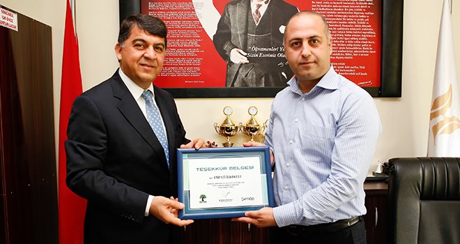 Fadıloğlu'ndan MÖP projesine teşekkür belgesi