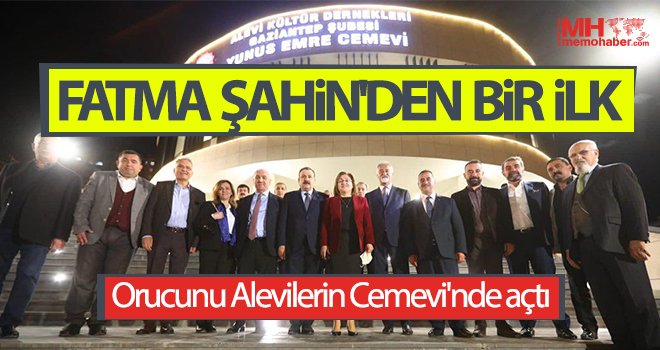 Fatma Şahin orucunu Alevilerin Cemevi'nde açtı