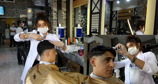 Fatmagül Gerçek, hobi olarak başladığı erkek berberinde usta oldu