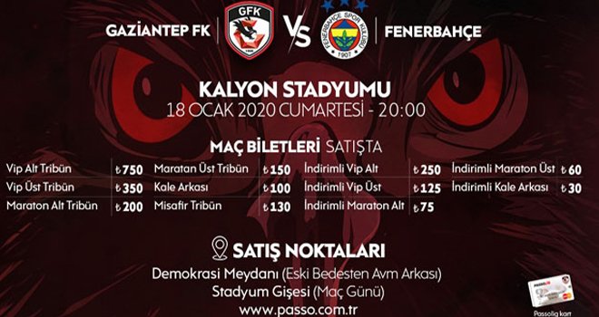 Fenerbahçe maçı biletleri satışta