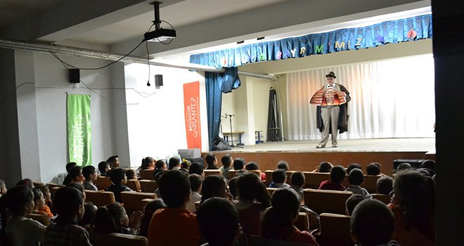 Festivali kapsamında kukla şenliği