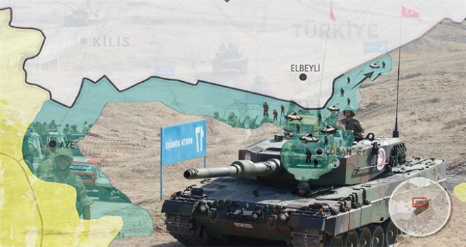 'Fırat Kalkanı Harekatı'nda 76 IŞİD, 15 PKK/PYD hedefi vuruldu