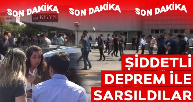 Flaş... Flaş... Flaş... İstanbul'da 5.8 büyüklüğünde deprem