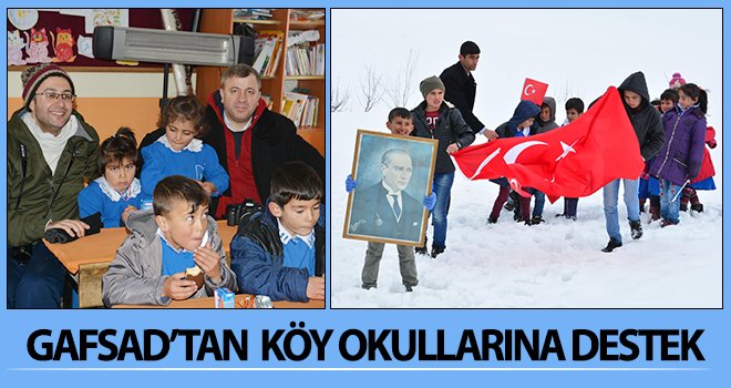 GAFSAD’tan köy okullarına anlamlı destek...