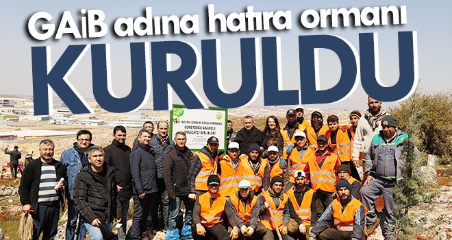 GAİB adına hatıra ormanı kuruldu