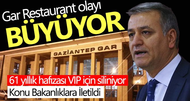 Gar Restaurant olayı büyüyor! Konu Bakanlıklara İletildi