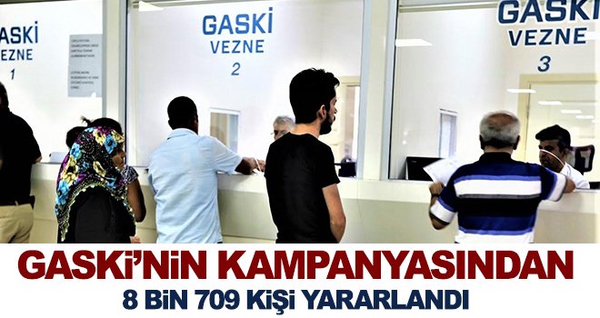 GASKİ'den su borcu olan vatandaşlara ödeme kolaylığı 