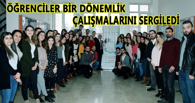 Gaün öğrencileri çalışmalarını sergiledi