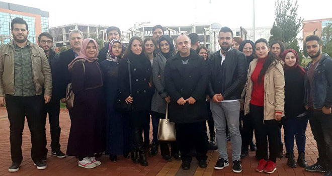 GAÜN öğrencilerinden Afrin şehidine taziye ziyareti