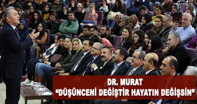 GAÜN'de 'düşünceni değiştir, hayatın değişsin' konferansı