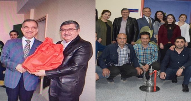 GAÜN'de sevilen akademisyene veda töreni