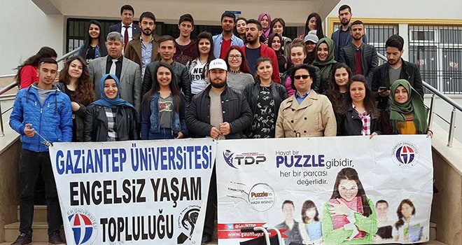 GAÜN’den ortaokul öğrencilerine engelsiz yaşam parkuru