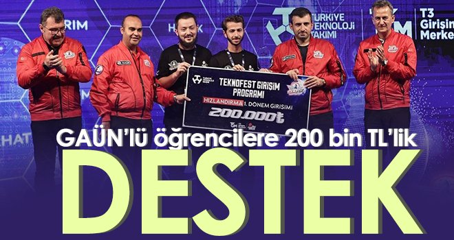 GAÜN’lü öğrencilere 200 bin TL’lik destek