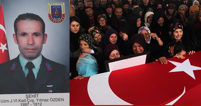 Gazdan zehirlenen uzman çavuş son yolculuğa uğurlandı