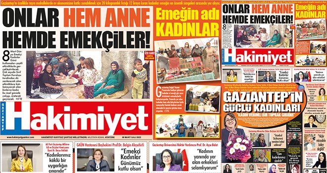 Gazetenin 8 Mart özel yayını büyük beğeni topladı