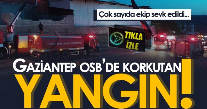 Gaziantep 3. OSB’de korkutan yangın
