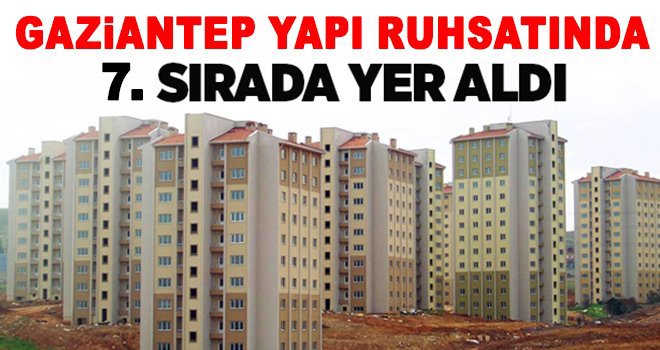 Gaziantep, 4 milyar TL değerinde ruhsat verdi