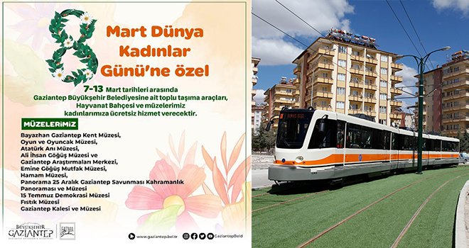 Gaziantep Büyükşehir’den 8 Mart için kadınlar için örnek karar!