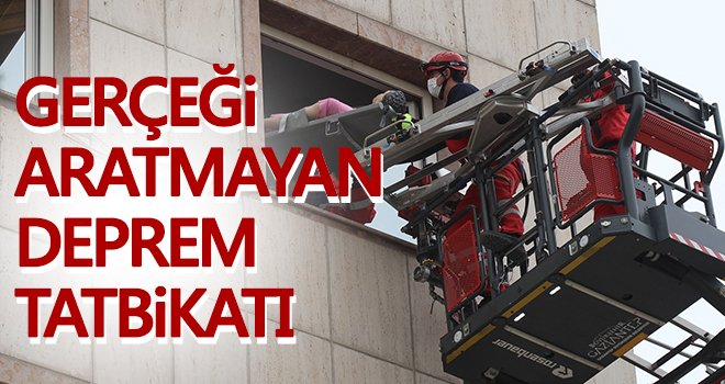 Gaziantep Büyükşehir’den gerçeği aratmayan deprem tatbikatı