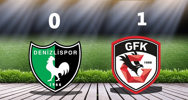 Gaziantep FK 1-0 önde tamamladı!