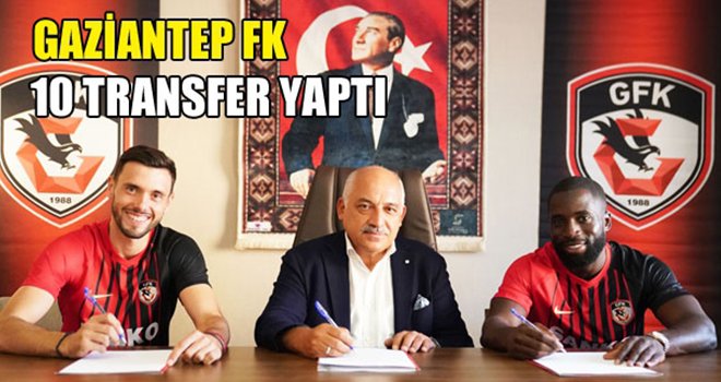 Gaziantep FK, 10 futbolcuyu renklerine bağladı