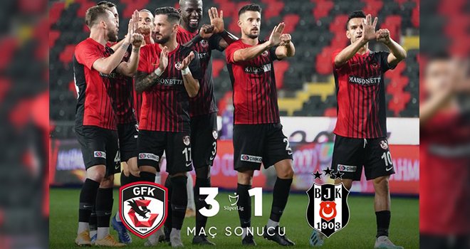 Gaziantep FK: 3 - Beşiktaş: 1