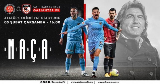 Gaziantep FK, Fatih Karagümrük'e konuk oluyor