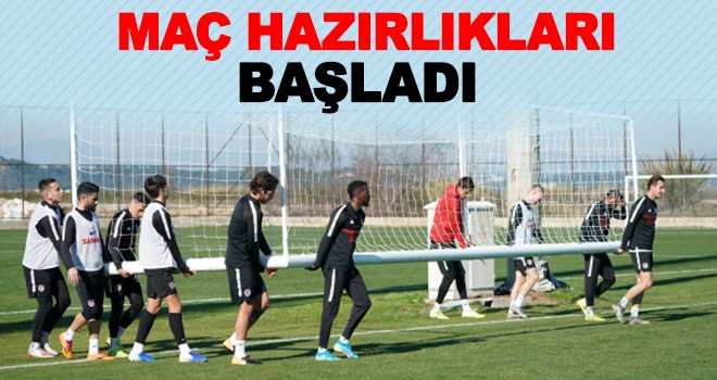 Gaziantep FK, Fenerbahçe maçı hazırlıklarına başladı